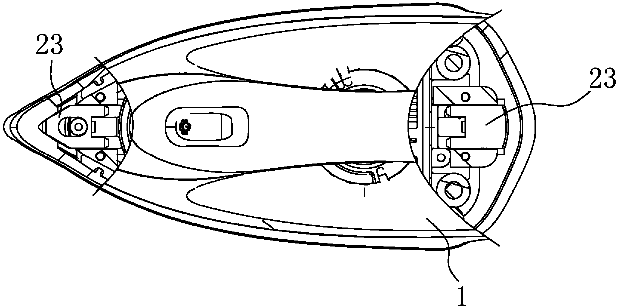 Electric iron with steam collection chamber