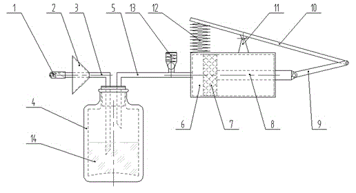 An automatic operation type sputum aspirator