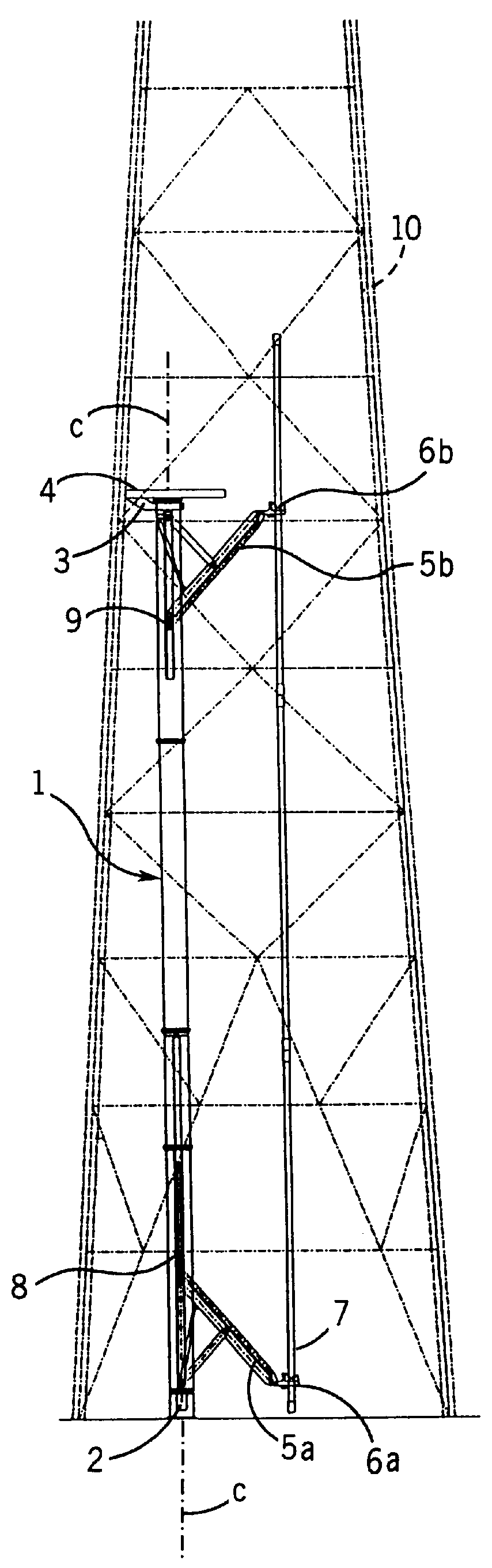 Device for storing pipes
