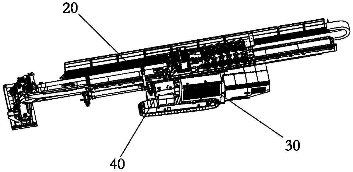 Large crawler type integrated horizontal directional drilling rig
