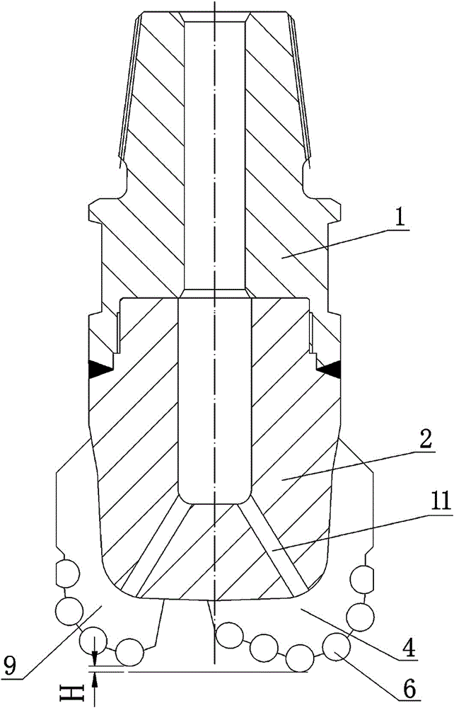 Novel PDC drill bit with stable function