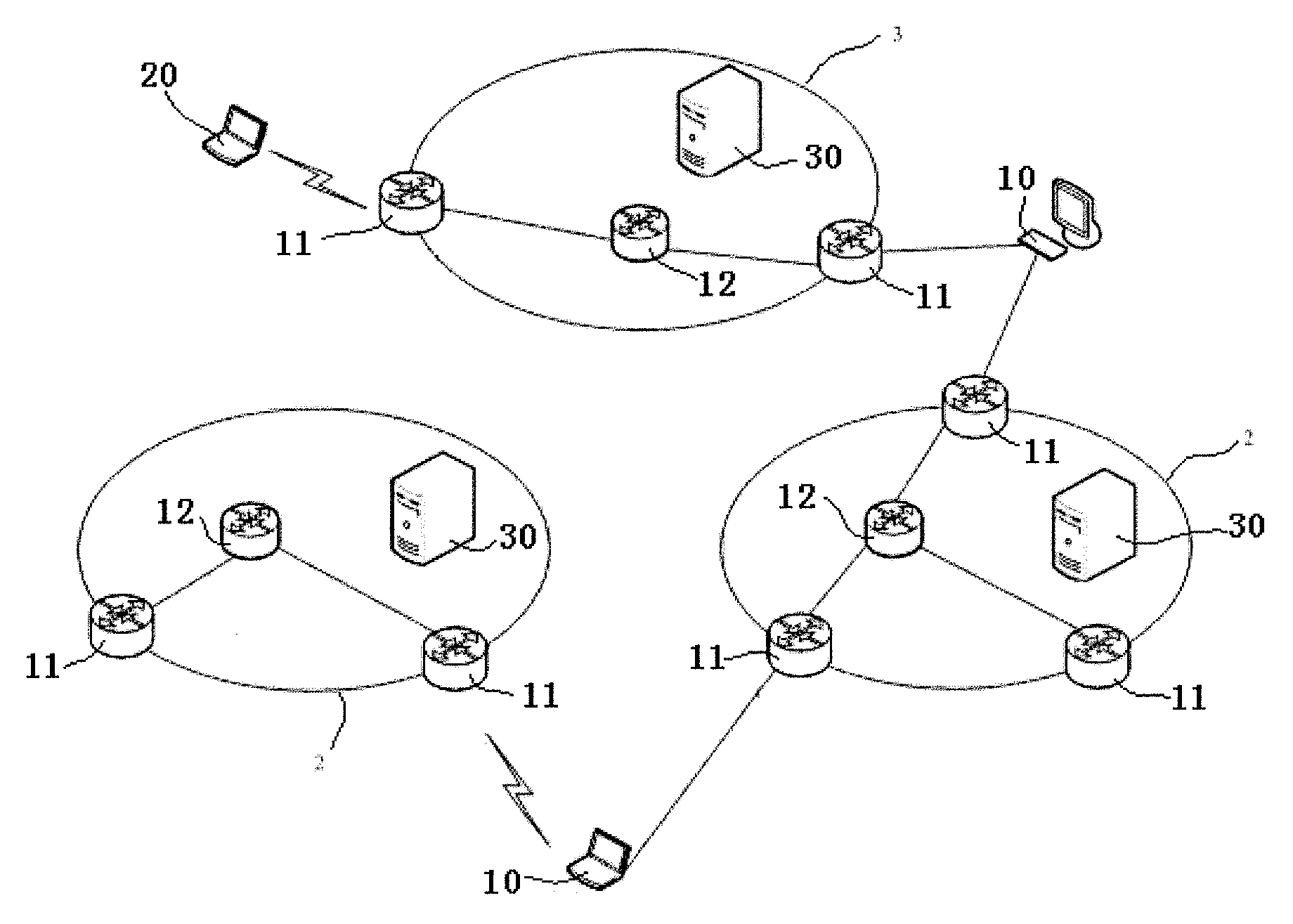 Method and system for realizing location management of multihomed terminals in universal network