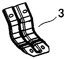 An automobile side pedal fixing structure