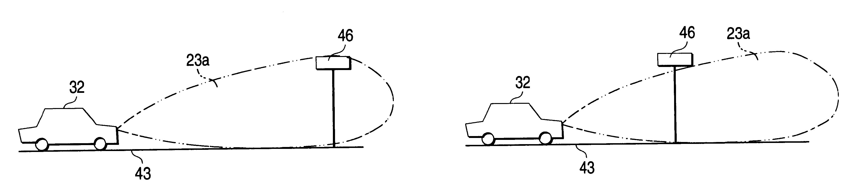 Motor-vehicle-mounted radar apparatus