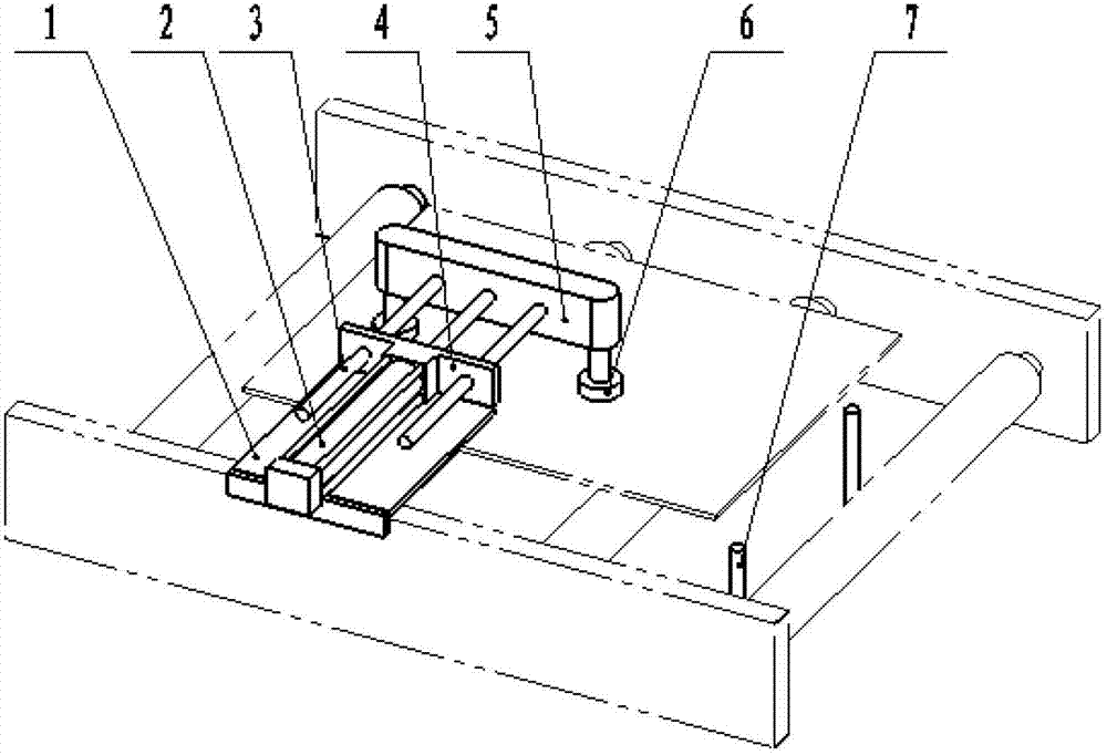 Automatic positioning device for iron sheet