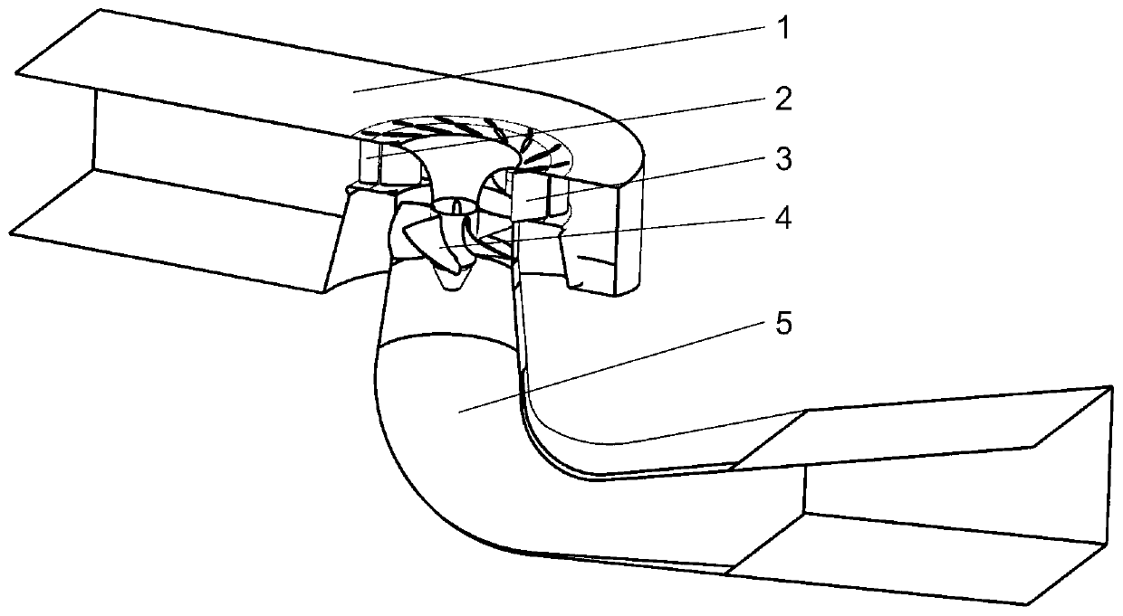 Method for preventing pump effect lifting of axial flow turbine by using guide vane closing rule