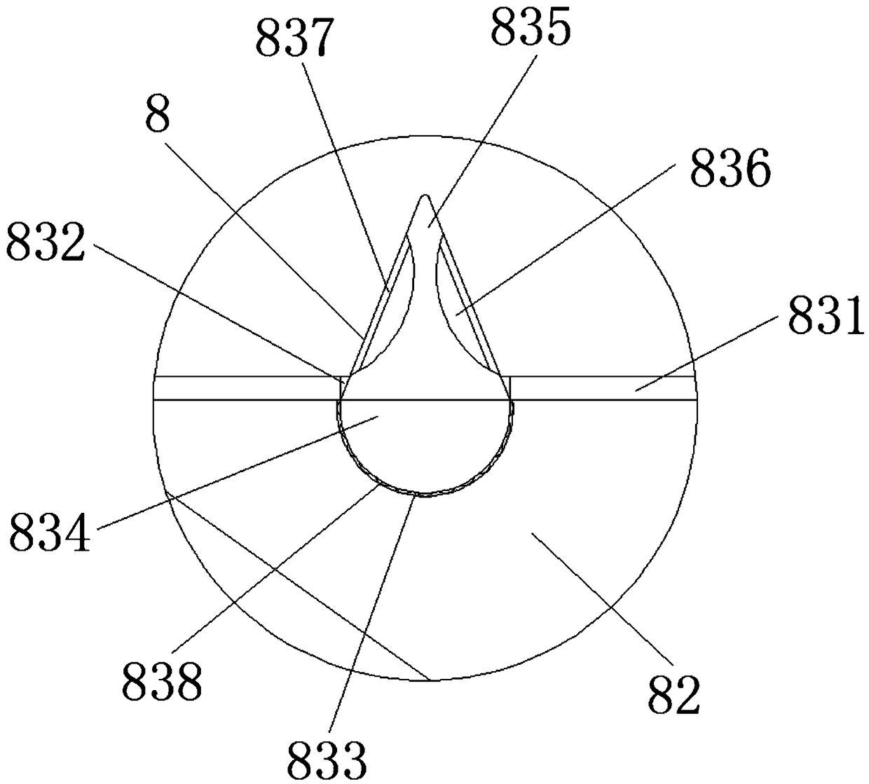 Active stress eliminating device for loose sand and gravel geology tunnel construction