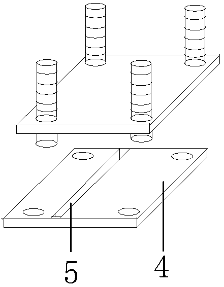 A concrete post-cast belt air mold