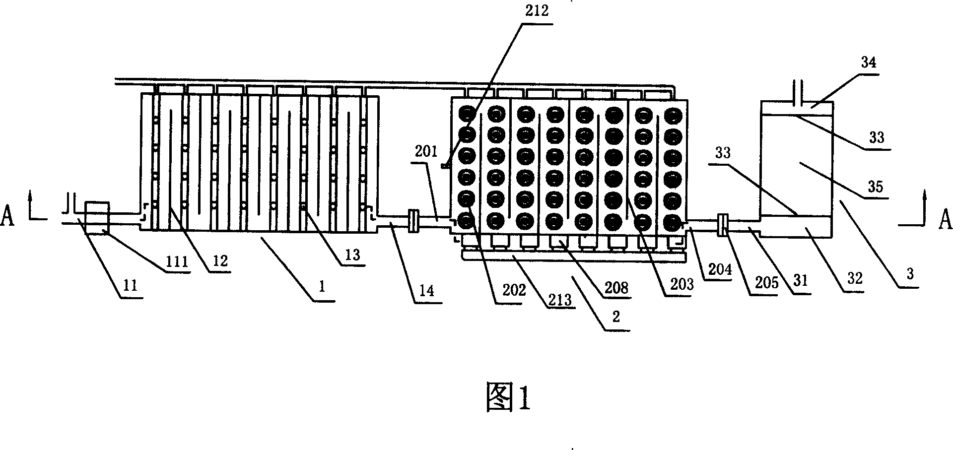 Photoelectromagnetism integrated waste water advanced oxidization method and device thereof