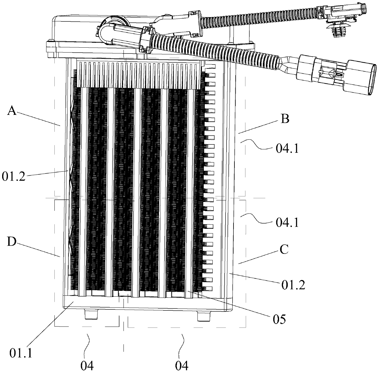High-pressure air heater