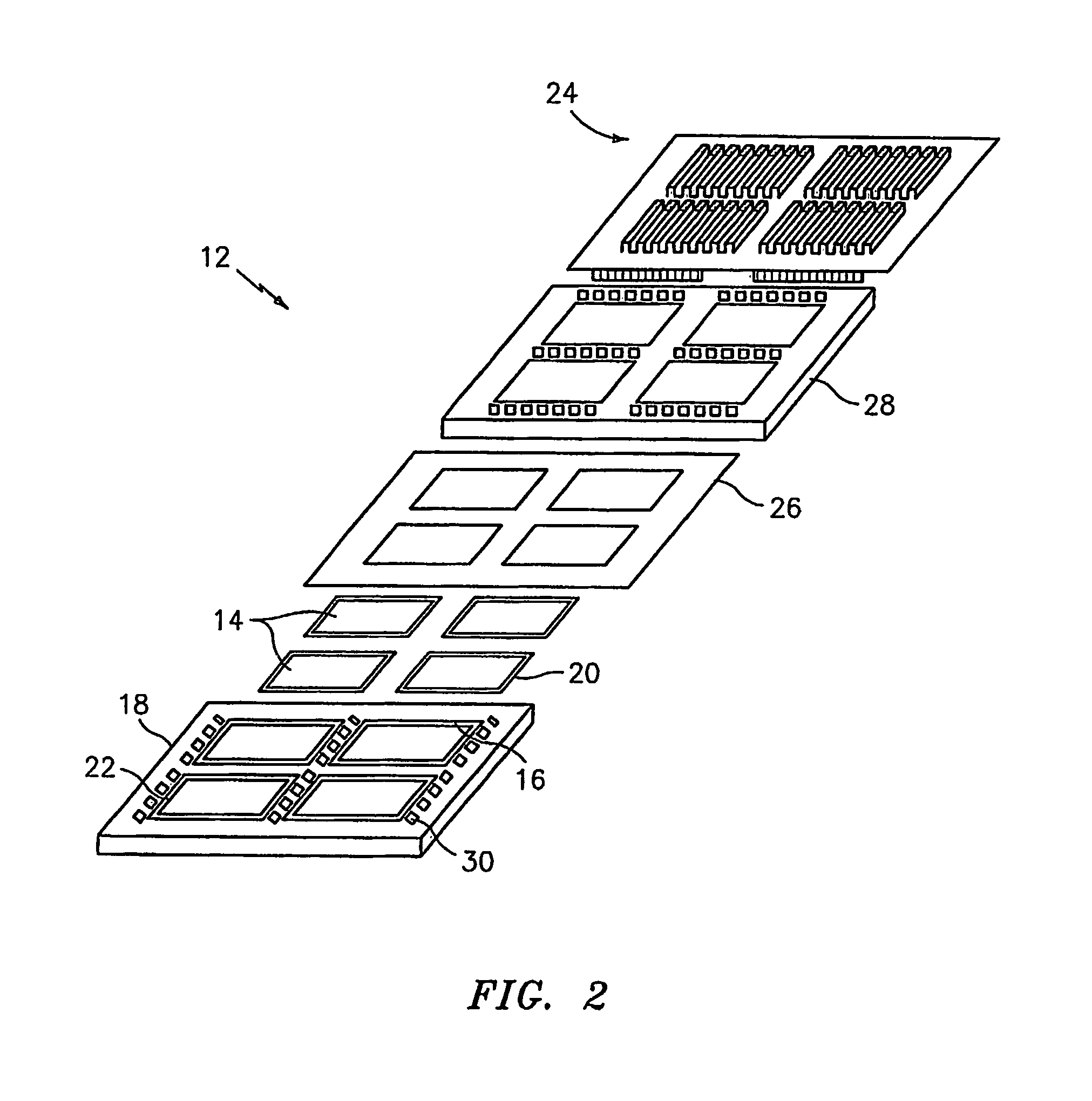 Compliant stack for a planar solid oxide fuel cell