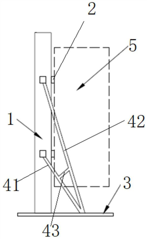 Offset side hanging type rocket adapter structure