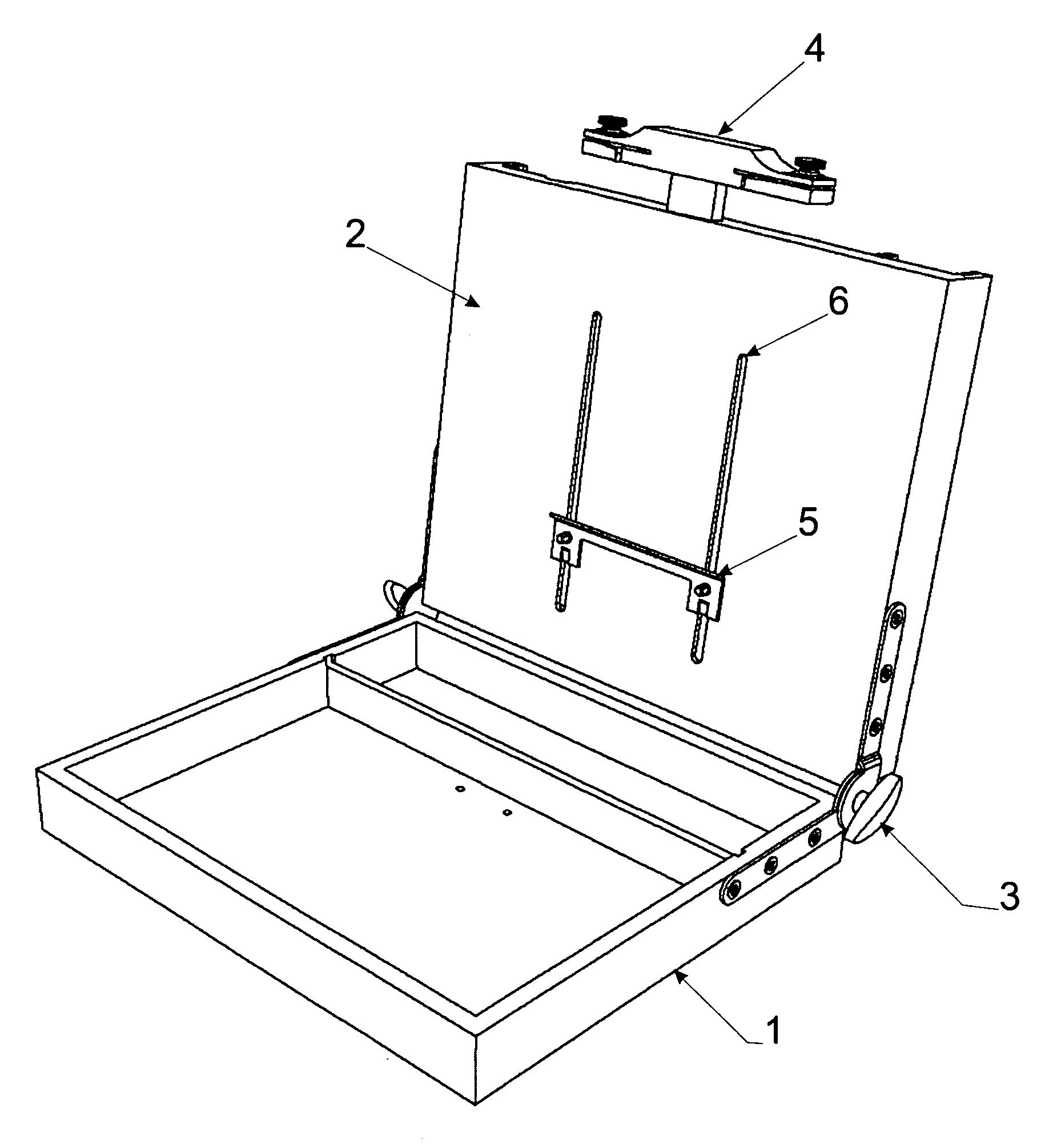 Portable easel and palette combination