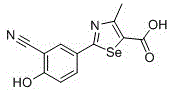 2-(3-cyano-4-substituted phenyl)-4-methyl-1,3-selenazole-5-carboxylic acid and its ester compounds and preparation method