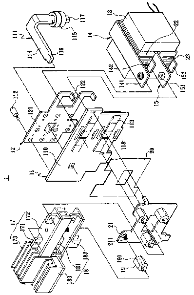 Transformer structure with effects of bearing large current and dissipating heat