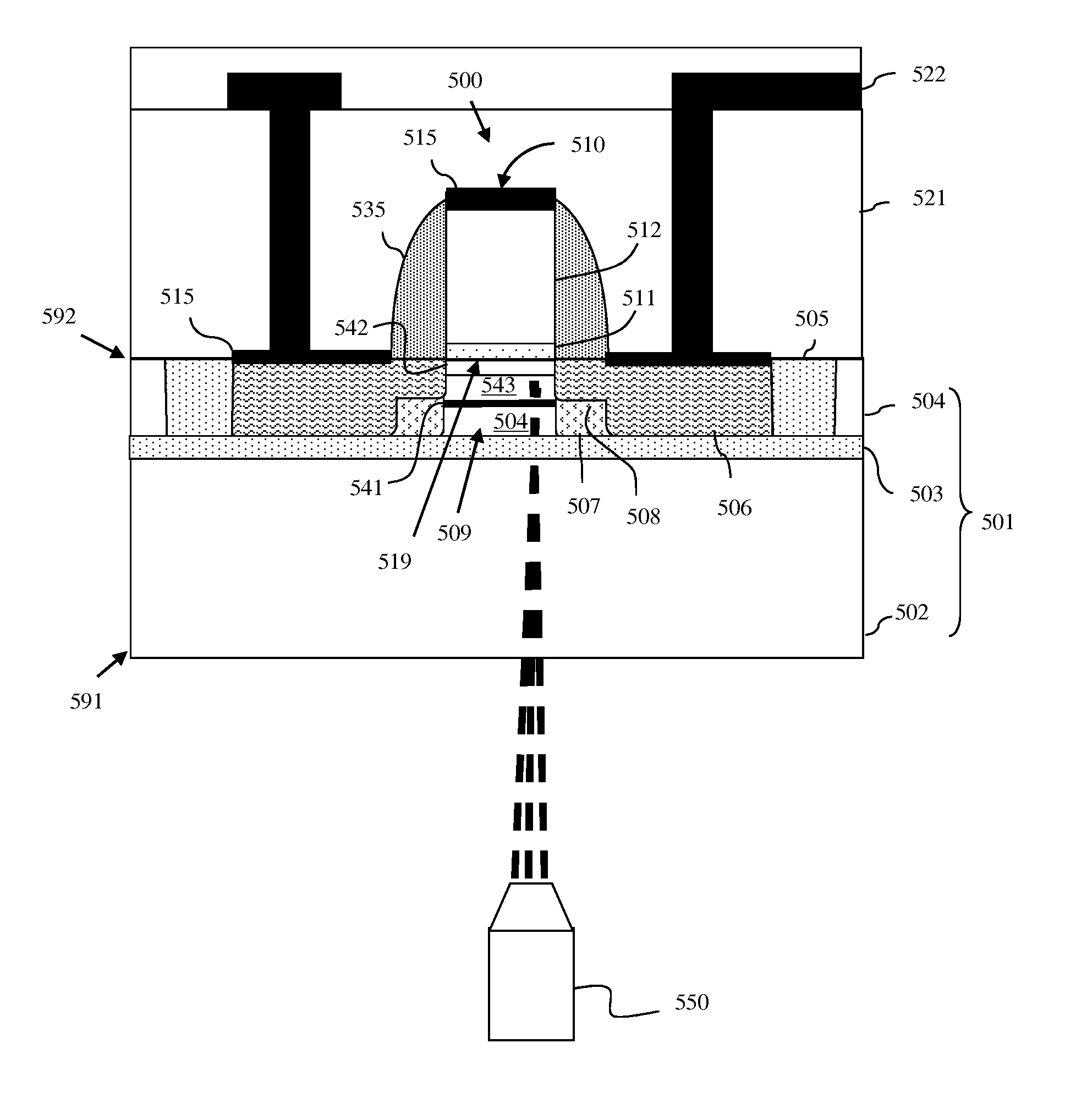 Semiconductor wafer processing method that allows device regions to be selectively annealed following back end of the line (BEOL) metal wiring layer formation