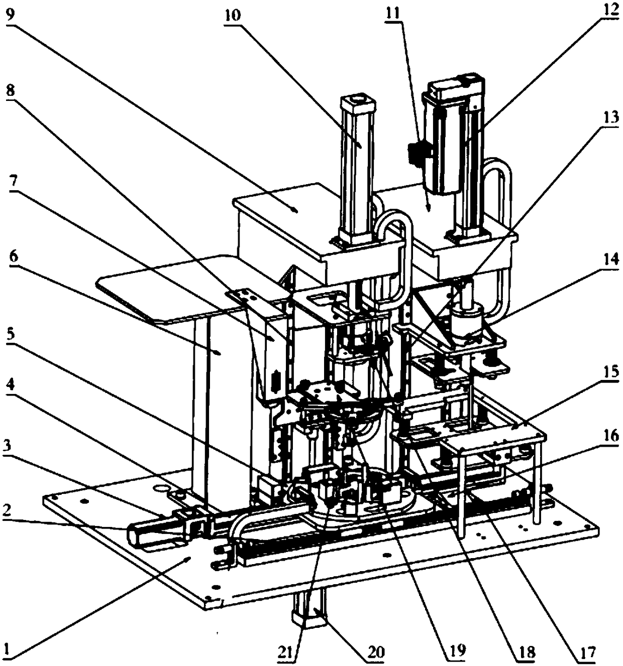 Method for automatically assembling air blower assembly