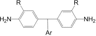 Diamine monomer containing asymmetric and non-coplanar structure, and preparation method of diamine monomer
