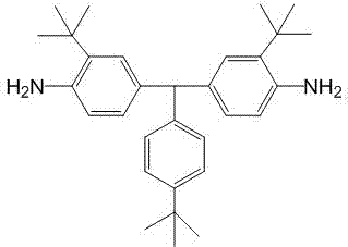 Diamine monomer containing asymmetric and non-coplanar structure, and preparation method of diamine monomer
