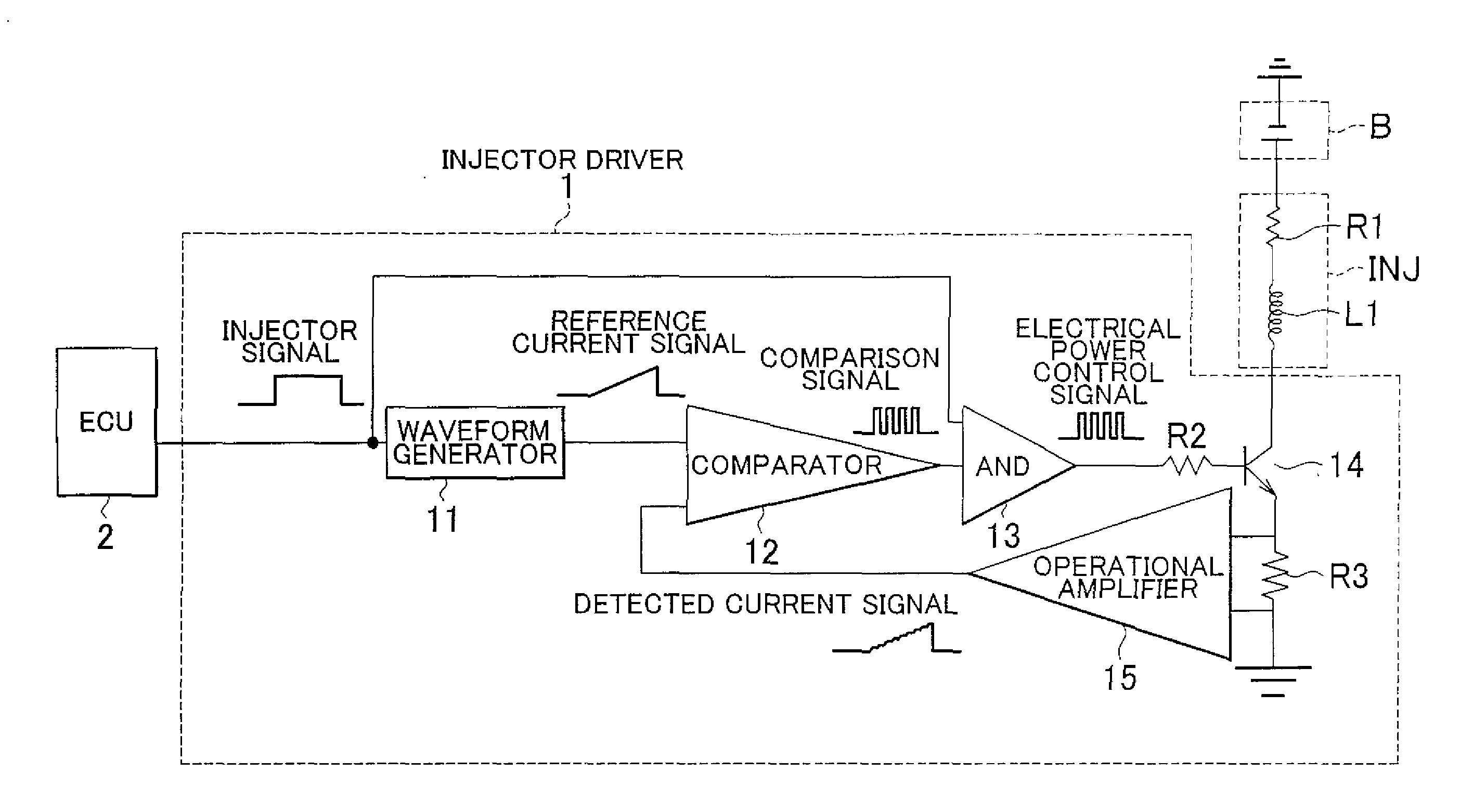 Injector driver and drive method for the same