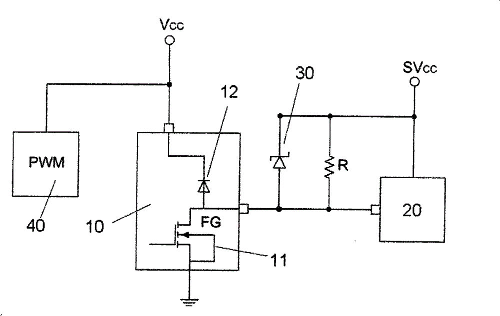 Motor-driven control chip provided with ESD circuit