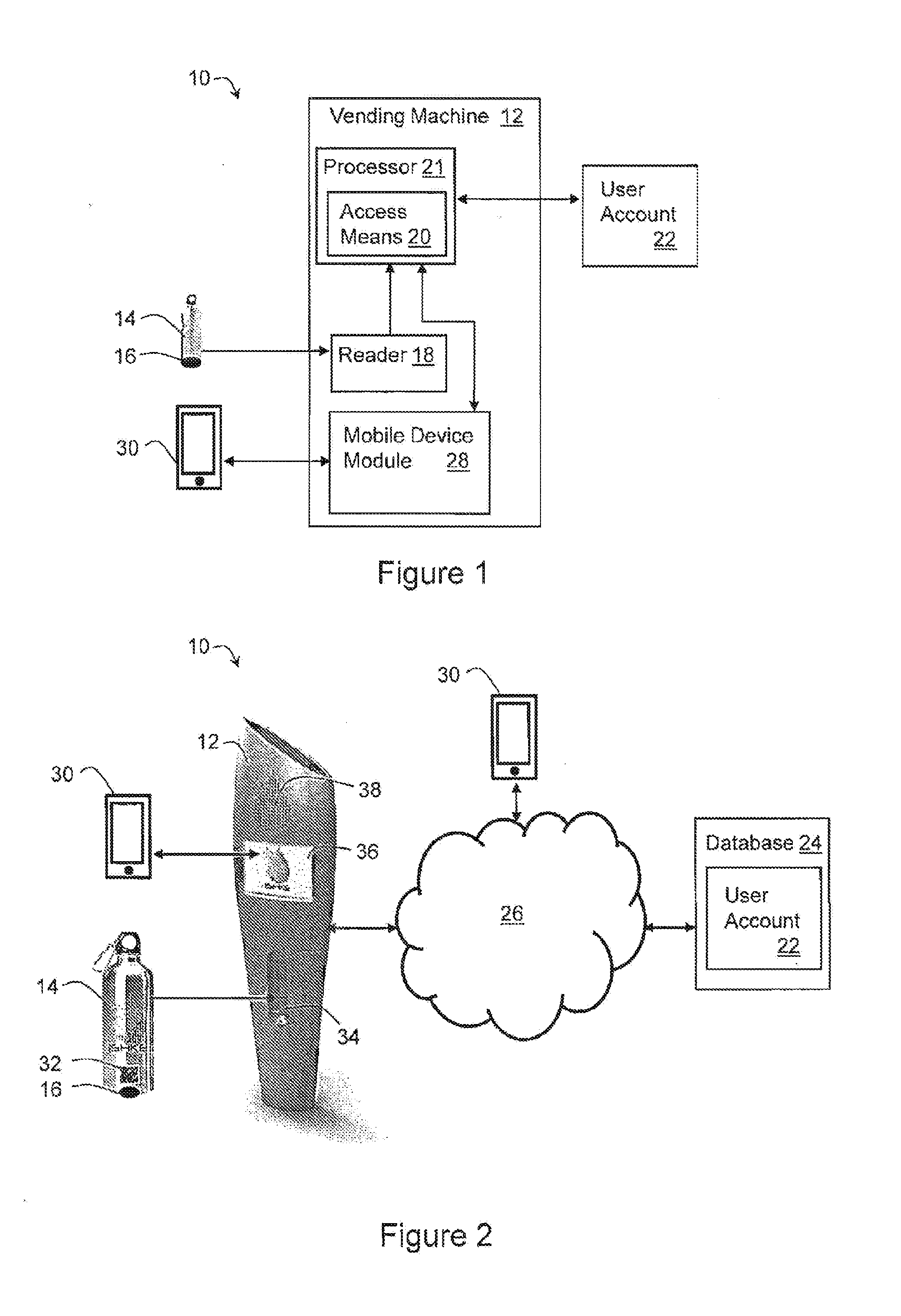Method and system of vending a product into a reusable container