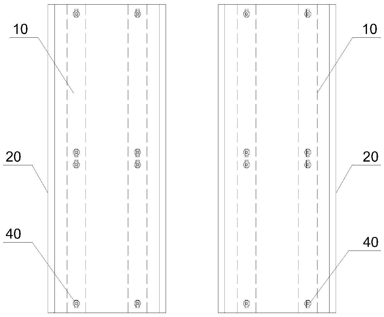 Roof cooling tower vibration and noise reduction base and construction method thereof