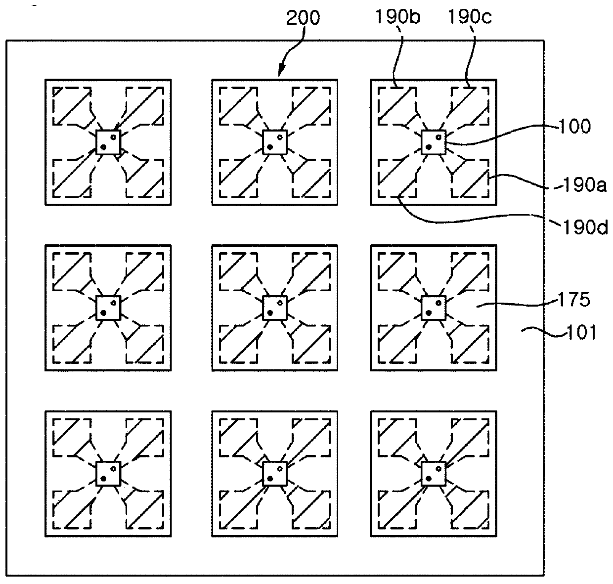 Light emitting device with LED stack for display and display apparatus having the same