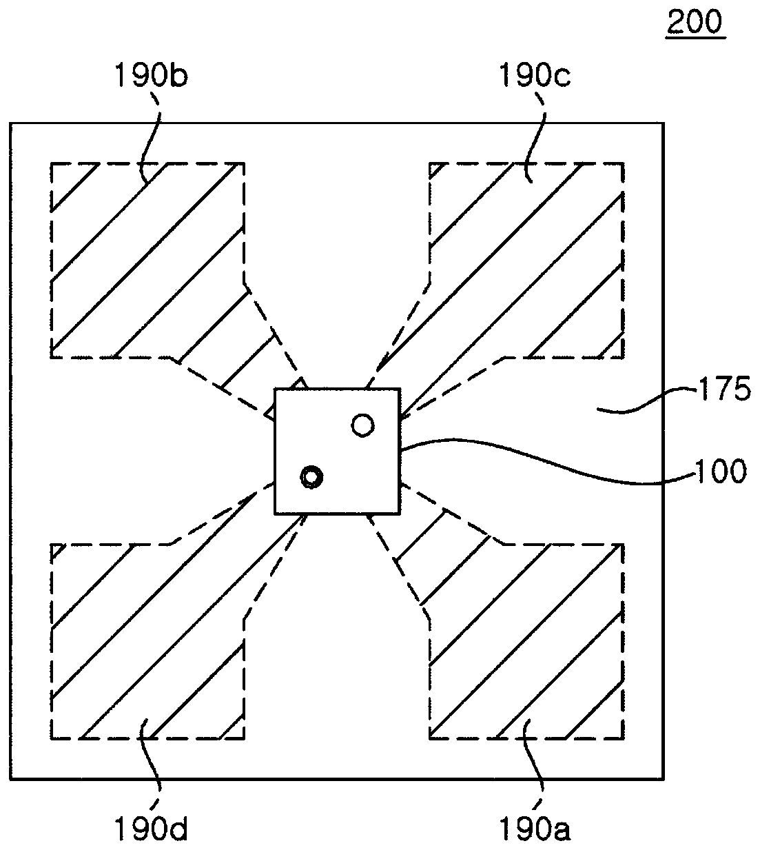 Light emitting device with LED stack for display and display apparatus having the same