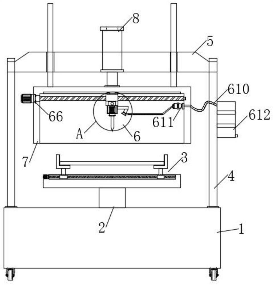 Environment-friendly drilling equipment for hardware plate machining