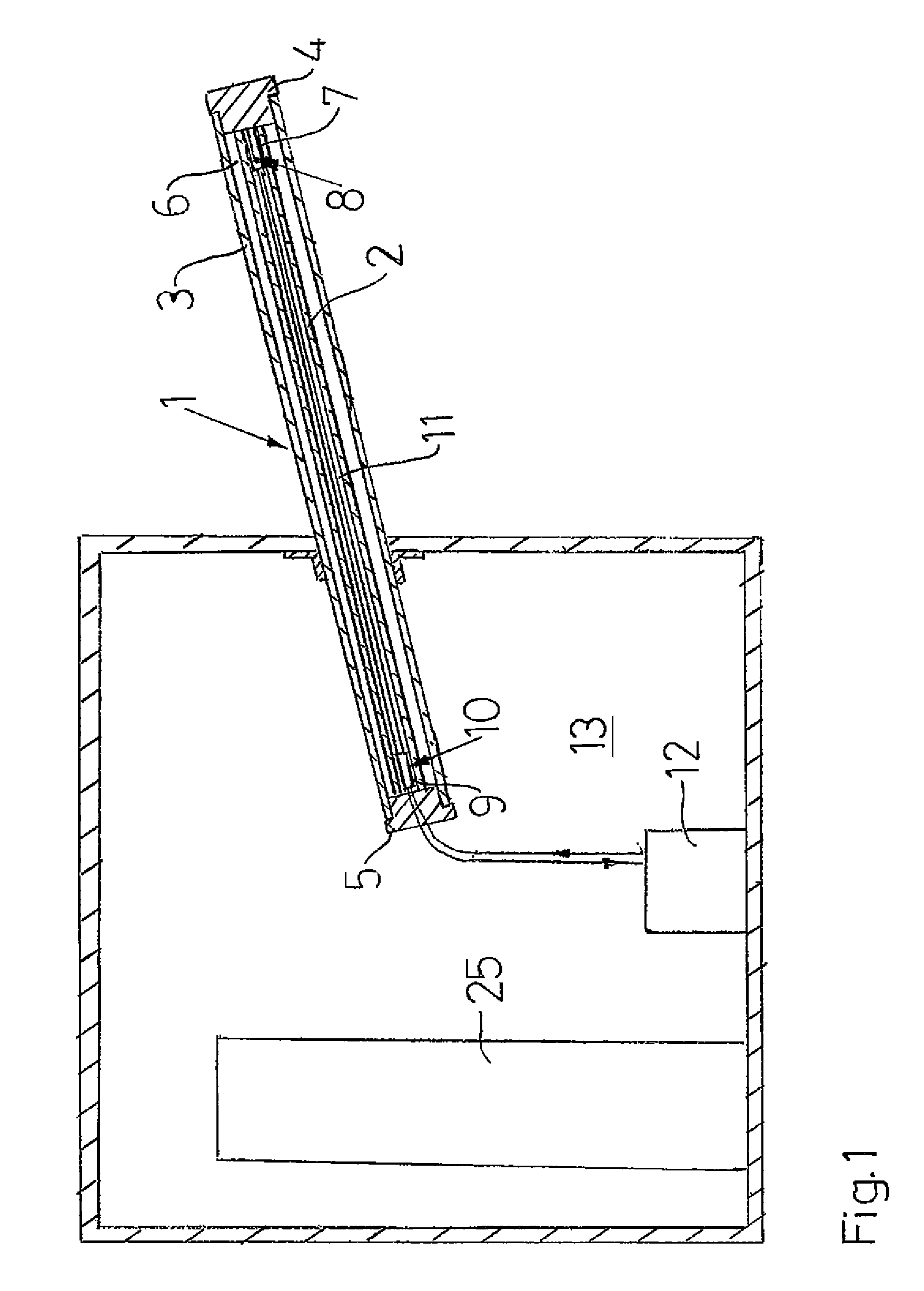 High voltage bushing, a method of cooling a conductor thereof, and an electric power distribution system comprising such a bushing