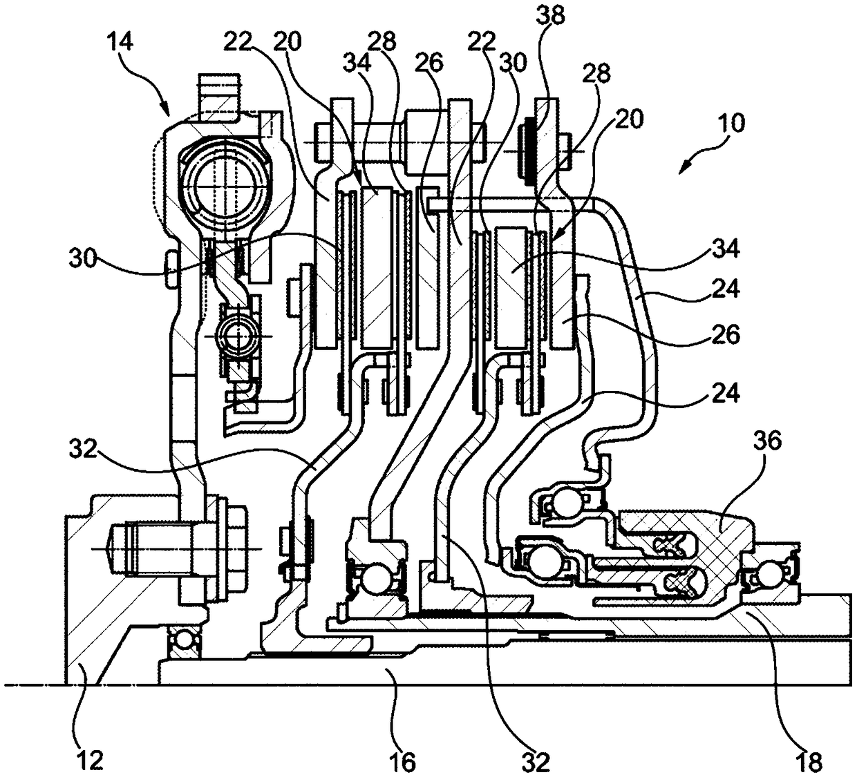 Intermediate plate for multi-plate clutch and method for manufacturing intermediate plate