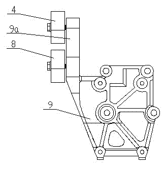 Engine end face pulley arrangement structure