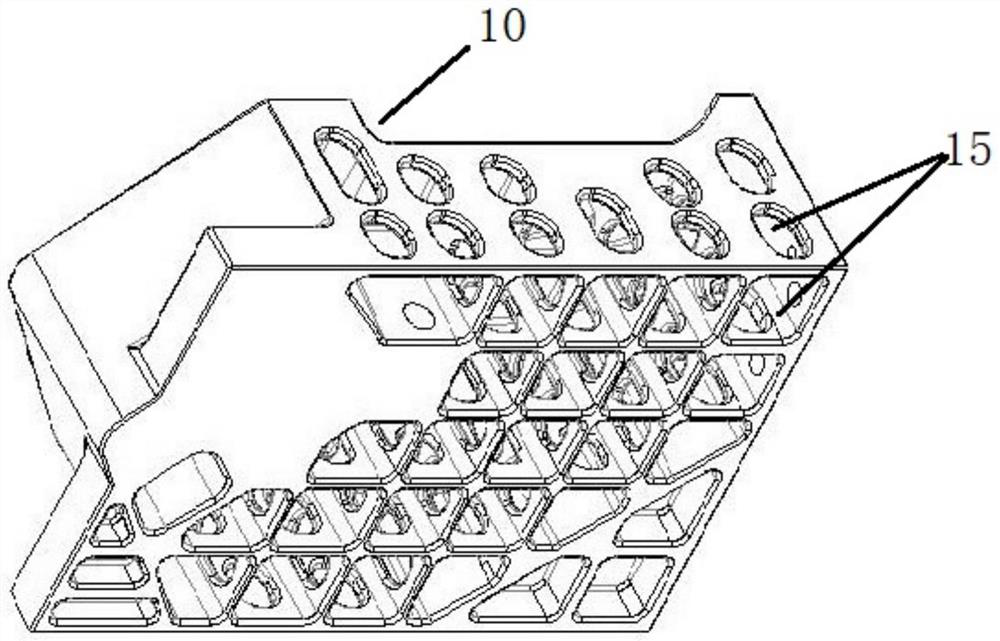 Hot-pressing tank forming mold and forming method for composite material blade of ship propeller