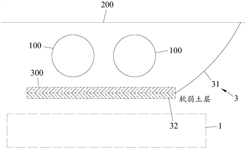 Shield tunnel construction and reinforcement method for underneath passing through existing tunnel in upper-soft and lower-hard stratum