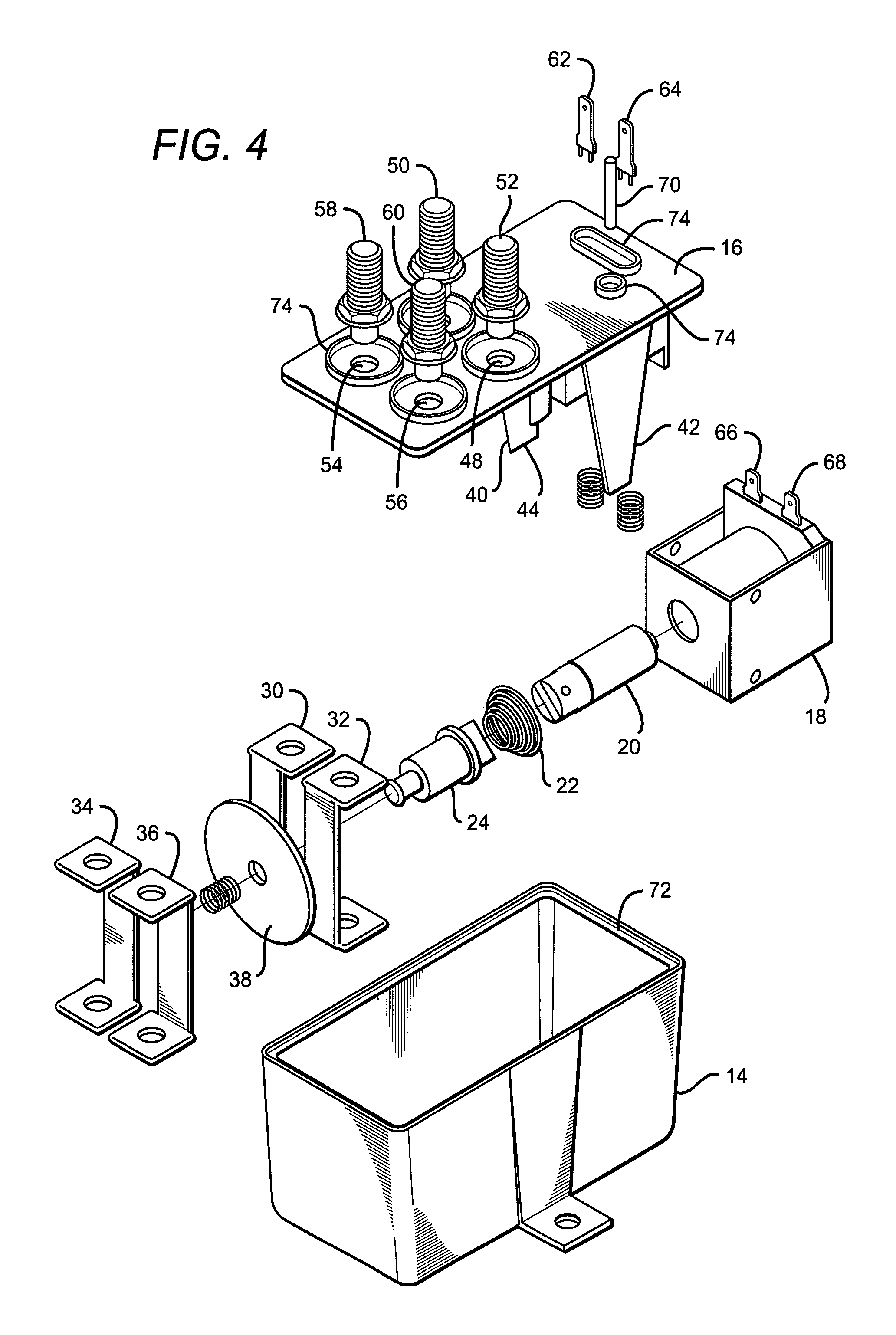 Hermetically sealed relay having low permeability plastic housing