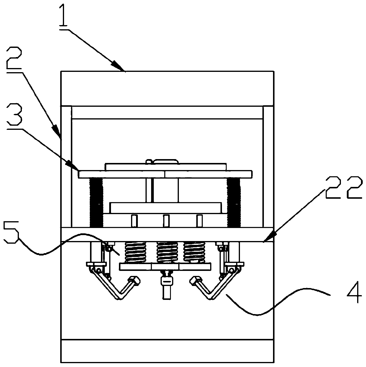 Flywheel fixing tool for semi-automatic pin assembly mechanism