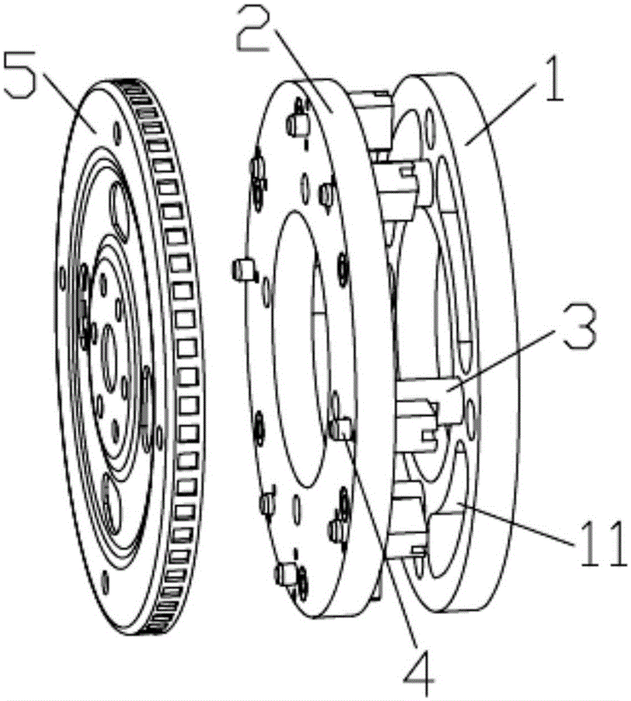 Flywheel bolt screwing mechanism