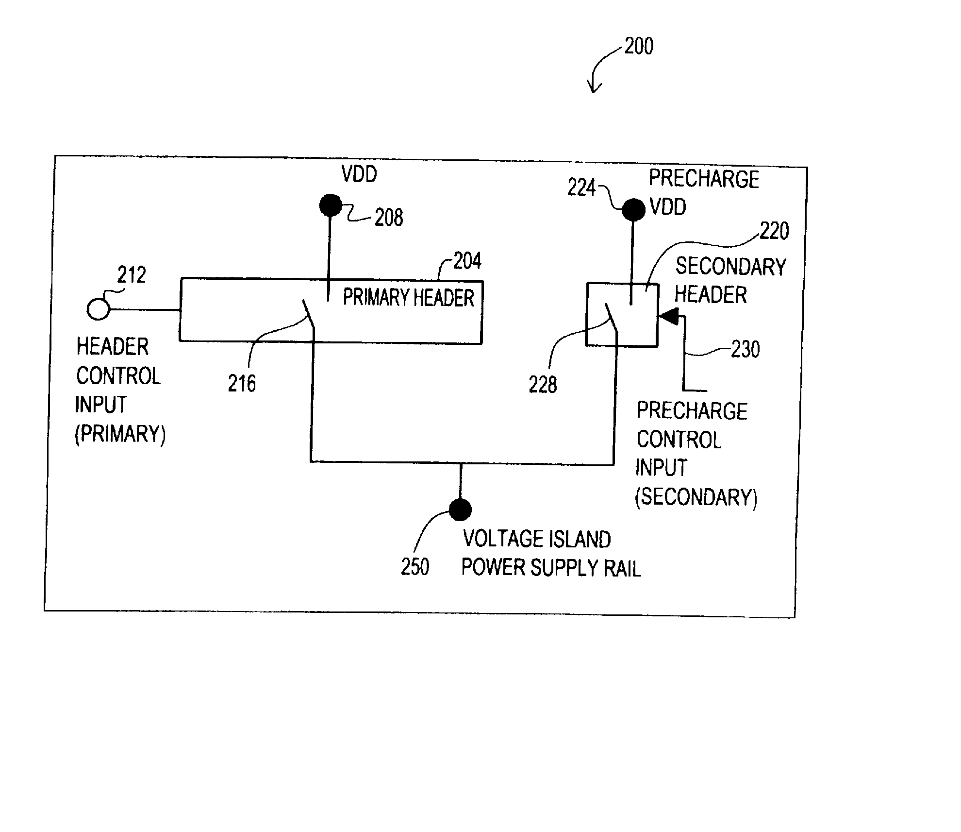 Design structure to eliminate step response power supply perturbation