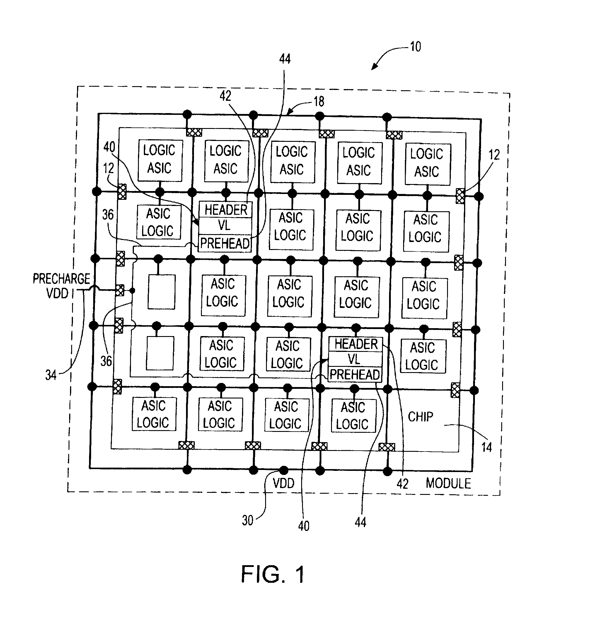 Design structure to eliminate step response power supply perturbation