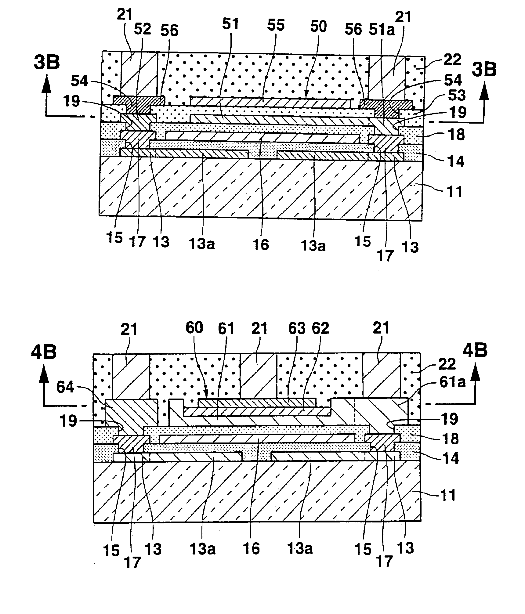 Semiconductor device having a thin-film circuit element provided above an integrated circuit