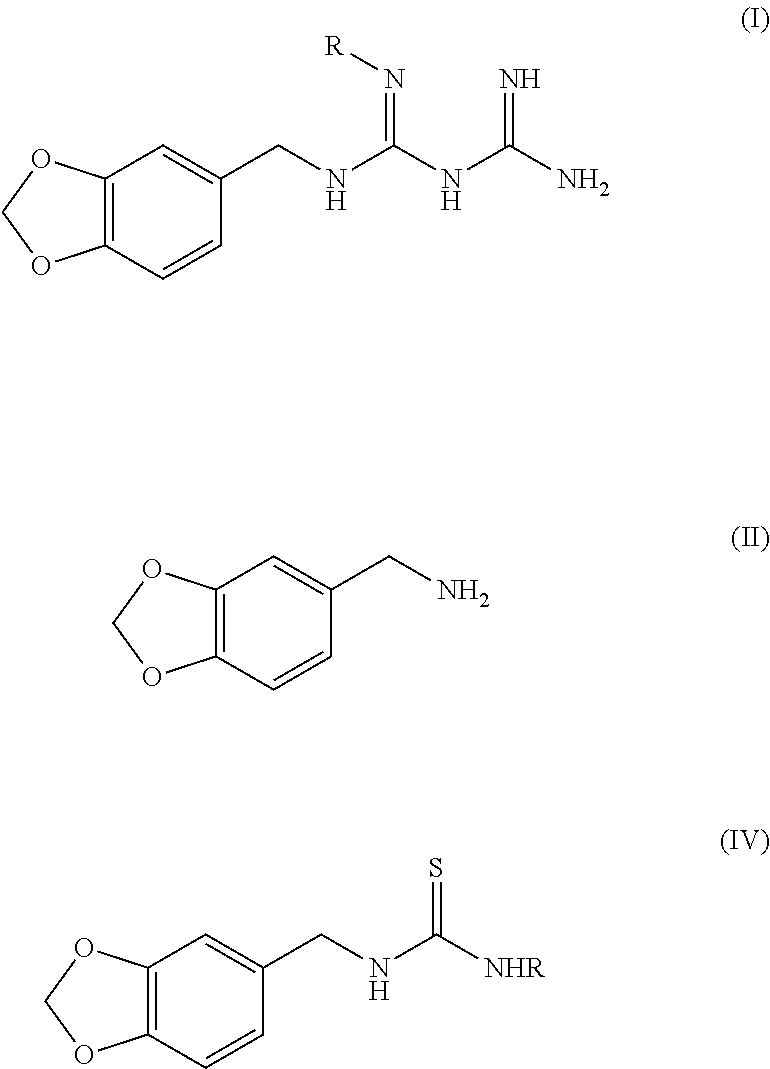 N1-benzo[1,3]dioxol-5-ylmethyl-N2-substituted biguanide derivative, preparation method thereof, and pharmaceutical composition containing same