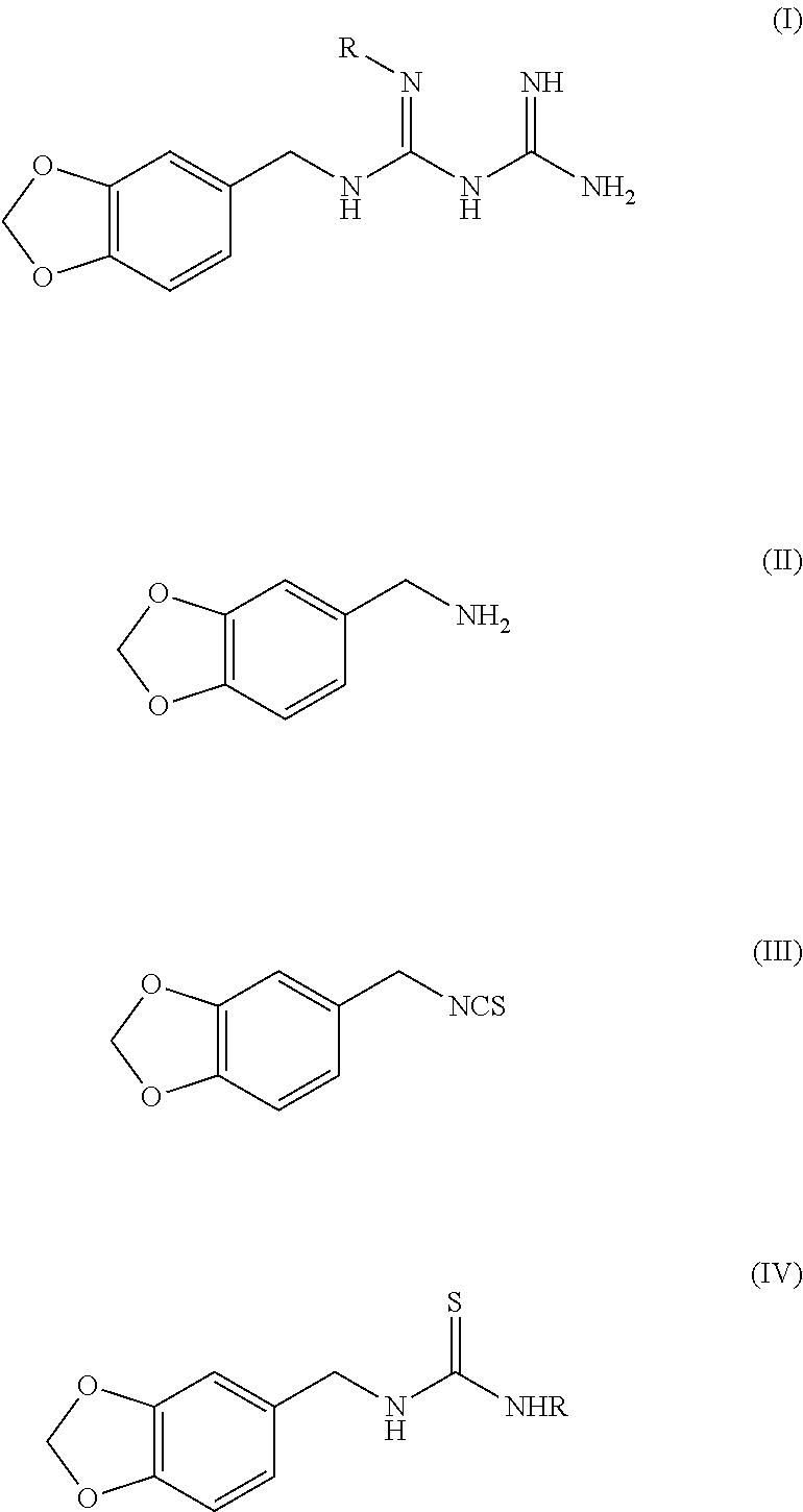 N1-benzo[1,3]dioxol-5-ylmethyl-N2-substituted biguanide derivative, preparation method thereof, and pharmaceutical composition containing same