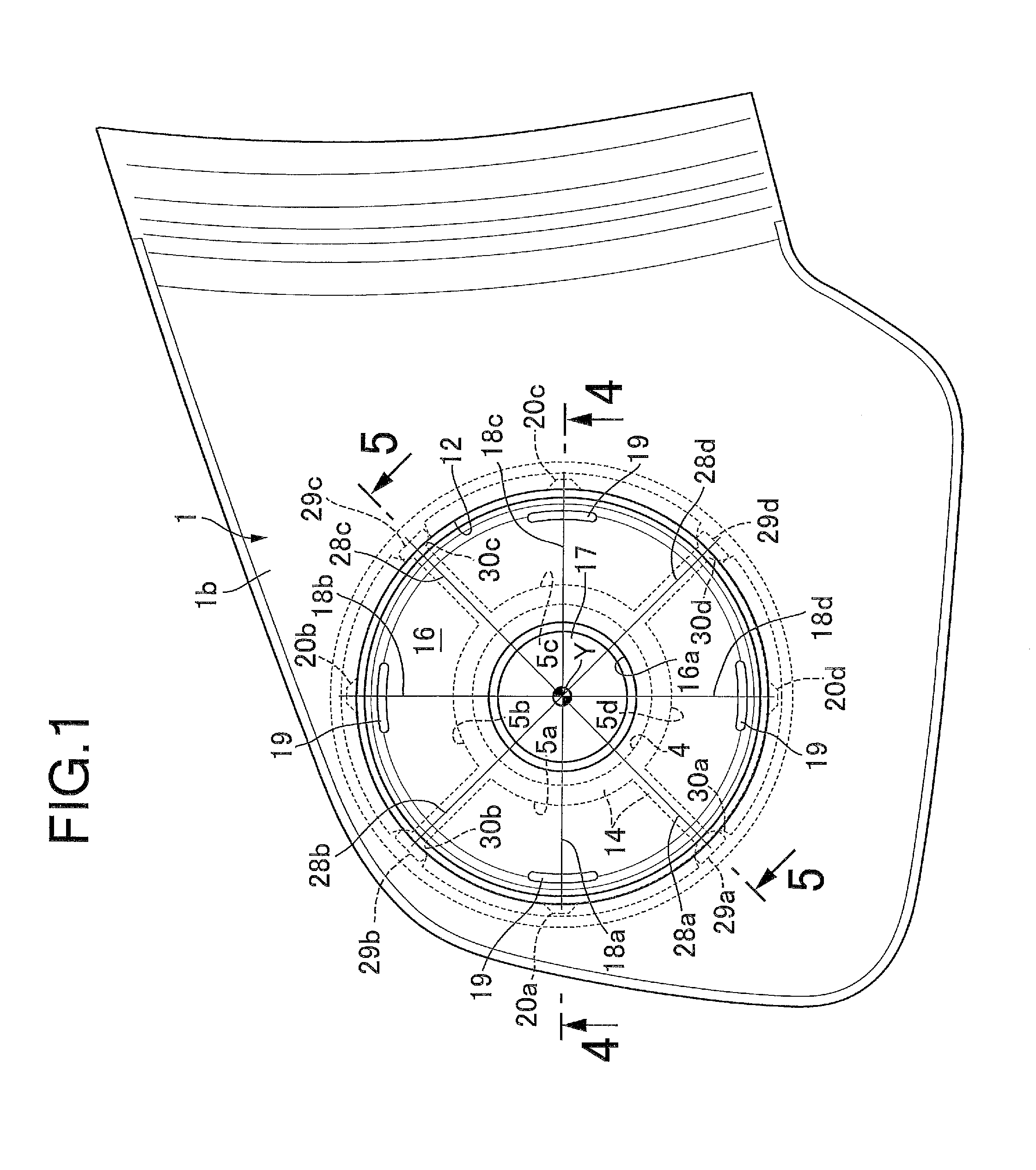 Four-direction switch device