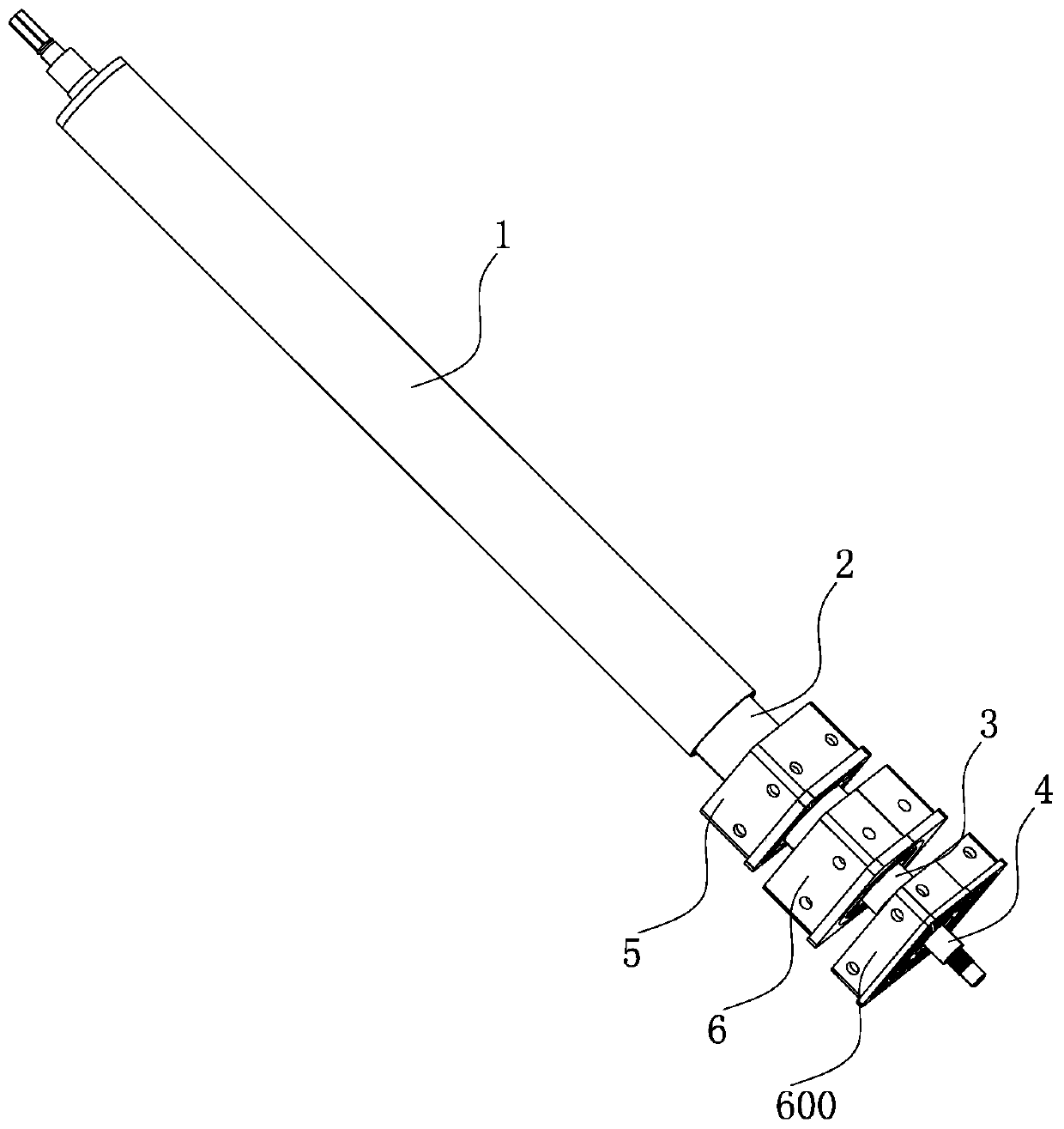 Linear transmission assembly and lifting table leg with application of linear transmission assembly
