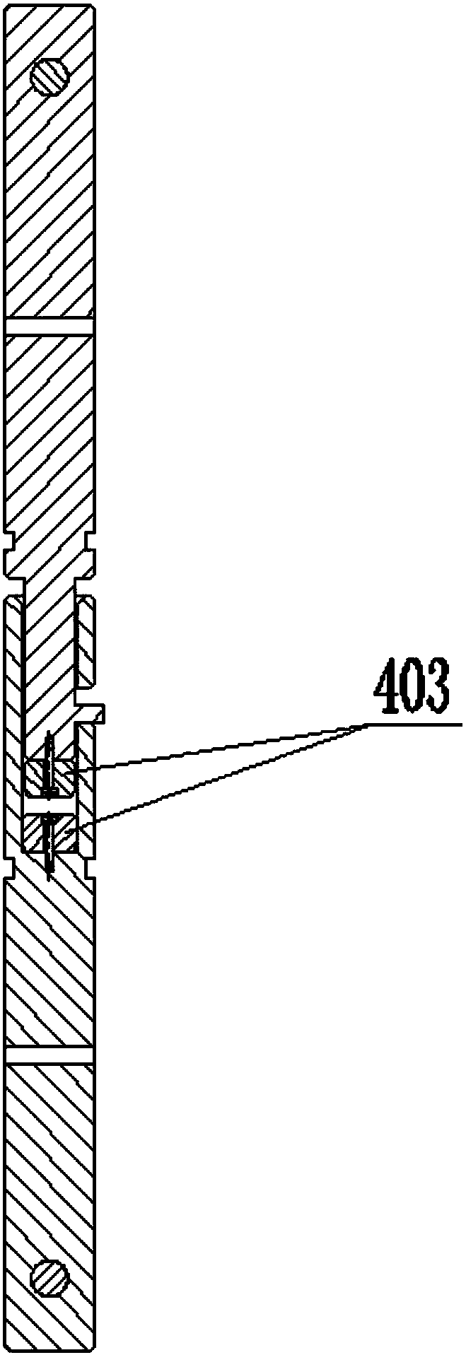 Adhesive tape fixing mechanism capable of being rapidly split