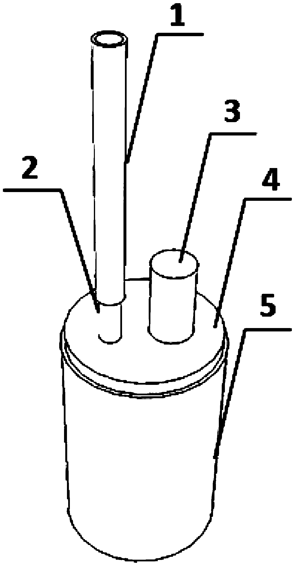 Chinese sturgeon noninvasive semen collection method and device