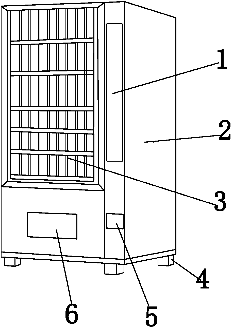 Unmanned supermarket automatic shopping device based on e-commerce field