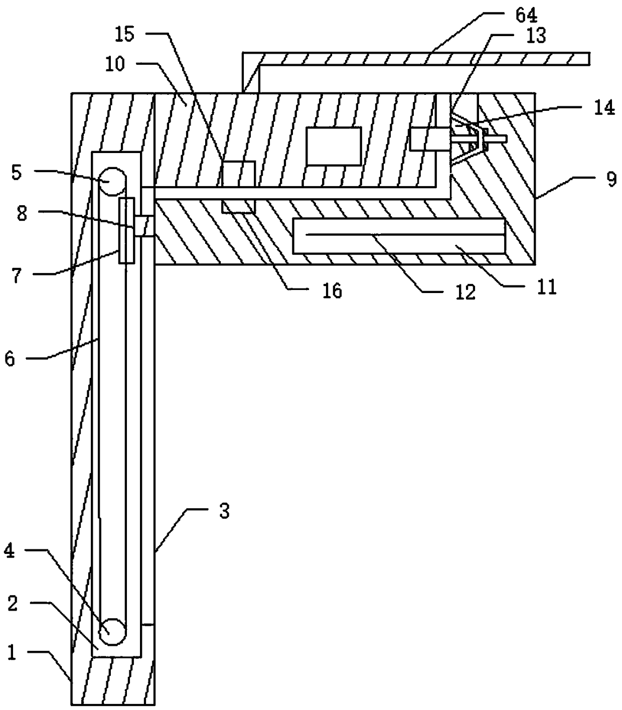 Automatic lifting streetlamp capable of automatically preventing lamp base from falling