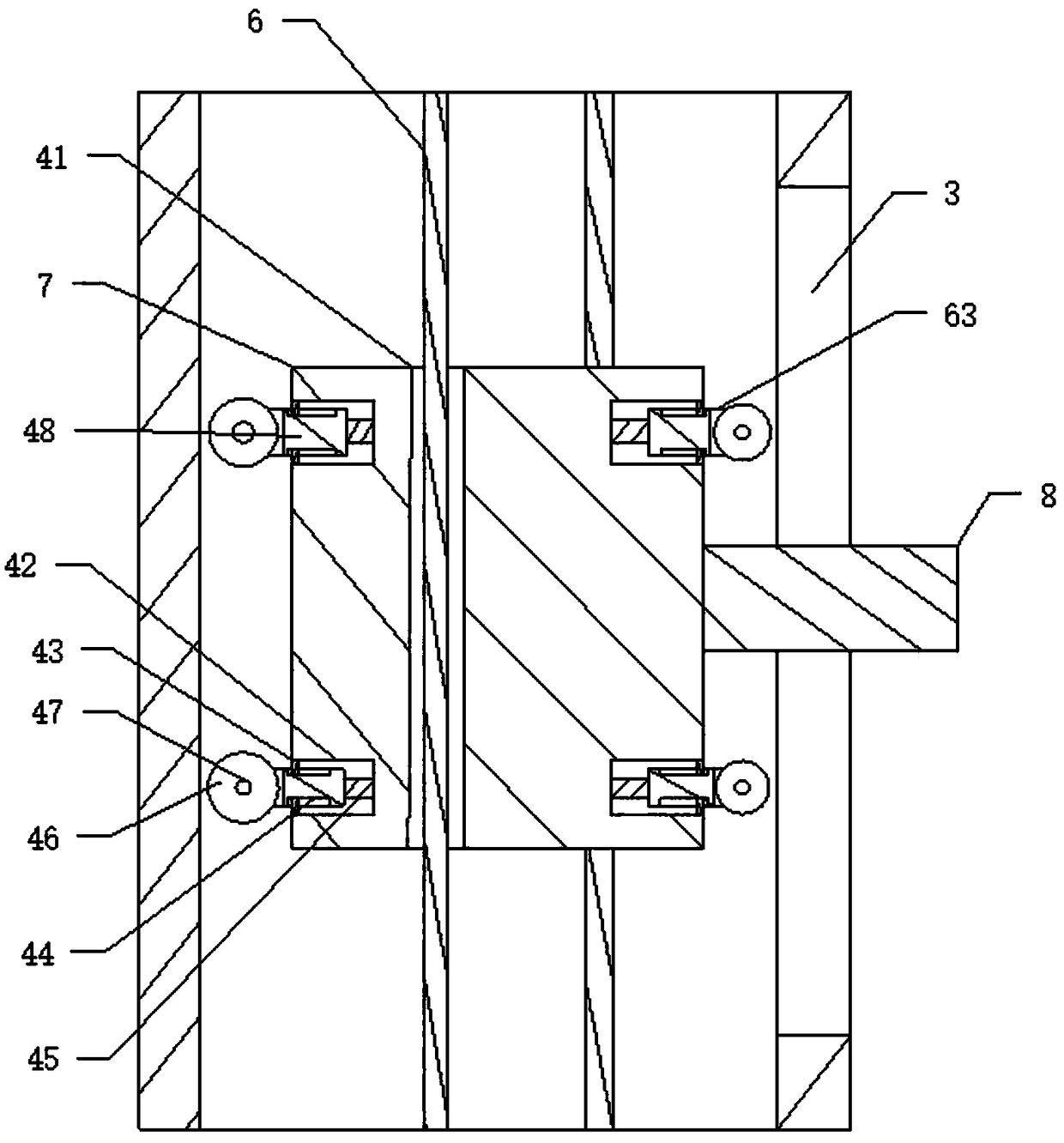 Automatic lifting streetlamp capable of automatically preventing lamp base from falling